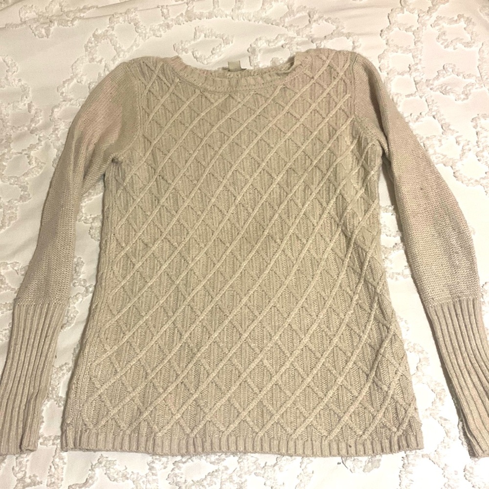 J.CREW XS beige knit sweater